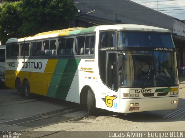 Empresa Gontijo de Transportes 15885 na cidade de Rio de Janeiro, Rio de Janeiro, Brasil, por Lucas Alvim. ID da foto: 1060896.