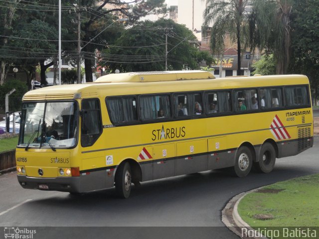 Viação Itapemirim 40155 na cidade de Ribeirão Preto, São Paulo, Brasil, por Rodrigo Batista. ID da foto: 1010067.