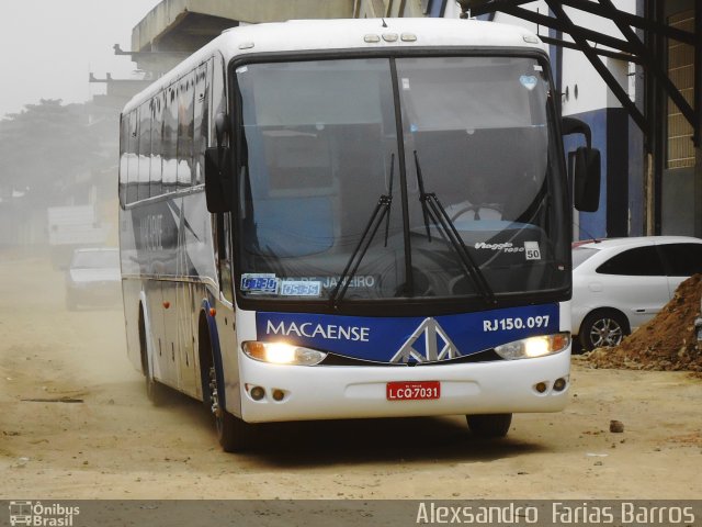 Rápido Macaense RJ 150.097 na cidade de Rio de Janeiro, Rio de Janeiro, Brasil, por Alexsandro  Farias Barros. Número da foto: #1009731.