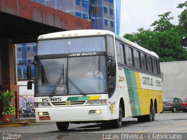 Empresa Gontijo de Transportes 15385 na cidade de Coronel Fabriciano, Minas Gerais, Brasil, por Lucas Oliveira. Número da foto: #1011094.