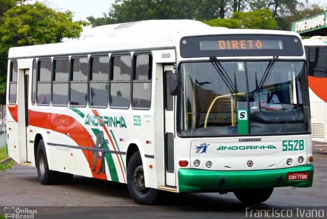 Empresa de Transportes Andorinha 5528 na cidade de Presidente Prudente, São Paulo, Brasil, por Francisco Ivano. ID da foto: 1010820.