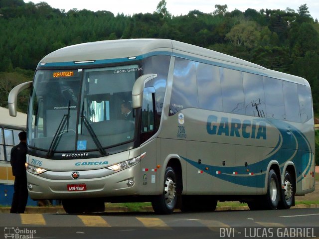 Viação Garcia 7876 na cidade de Imbaú, Paraná, Brasil, por Lucas Gabriel. Número da foto: #1009737.