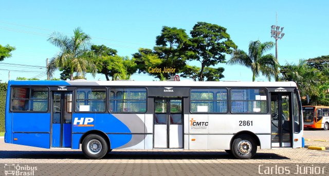 HP Transportes Coletivos 2861 na cidade de Goiânia, Goiás, Brasil, por Carlos Júnior. ID da foto: 1011462.