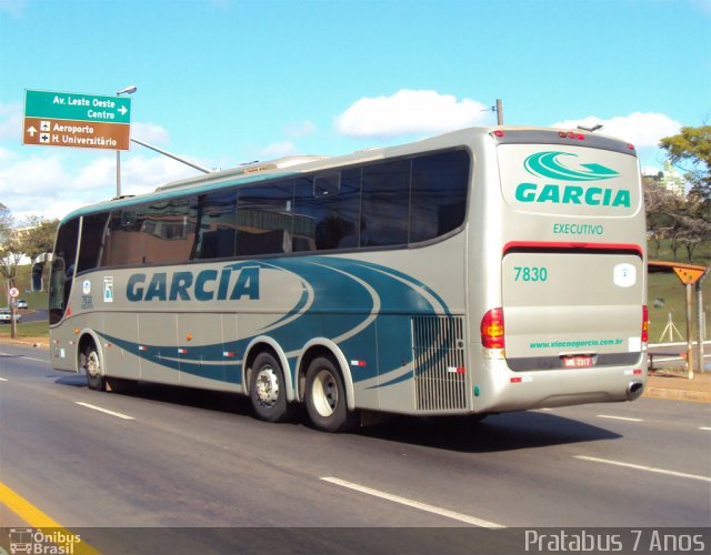 Viação Garcia 7830 na cidade de Londrina, Paraná, Brasil, por Cristiano Soares da Silva. ID da foto: 1063547.