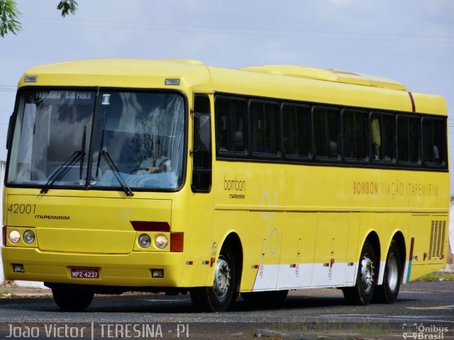 Viação Itapemirim 42001 na cidade de Teresina, Piauí, Brasil, por João Victor. ID da foto: 1063183.