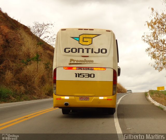 Empresa Gontijo de Transportes 11530 na cidade de Frei Inocêncio, Minas Gerais, Brasil, por Gilberto Martins. Número da foto: #1013262.