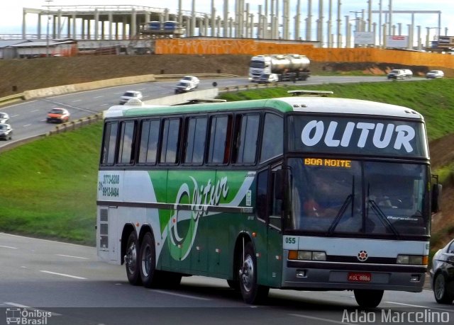 Olitur Turismo 055 na cidade de Betim, Minas Gerais, Brasil, por Adão Raimundo Marcelino. ID da foto: 1013410.