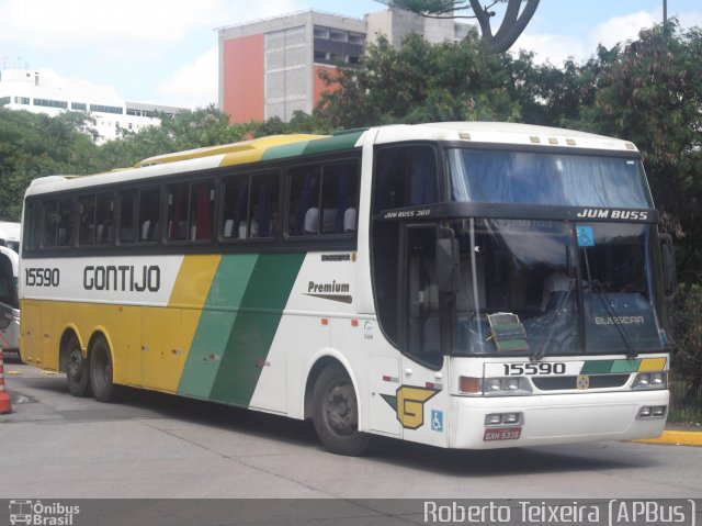 Empresa Gontijo de Transportes 15590 na cidade de São Paulo, São Paulo, Brasil, por Roberto Teixeira. ID da foto: 1012933.