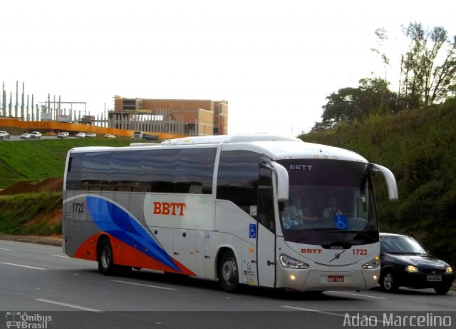 BBTT - Benfica Barueri Transporte e Turismo 1722 na cidade de Betim, Minas Gerais, Brasil, por Adão Raimundo Marcelino. Número da foto: #1013432.