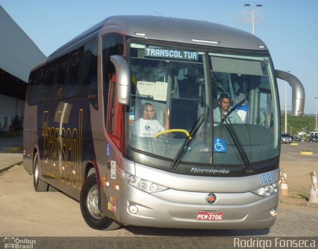 Transcol - Transportes Coletivos Ltda. 1021 na cidade de Caruaru, Pernambuco, Brasil, por Rodrigo Fonseca. Número da foto: #1014463.
