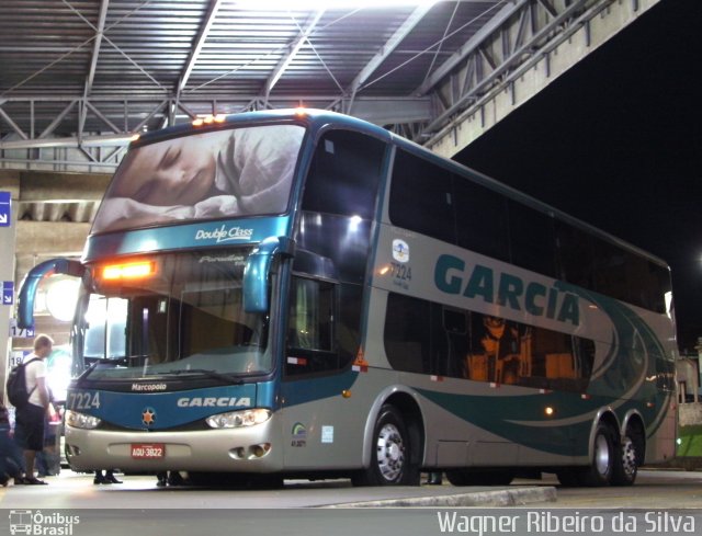 Viação Garcia 7224 na cidade de Ribeirão Preto, São Paulo, Brasil, por Wagner Ribeiro da Silva. Número da foto: #1014561.