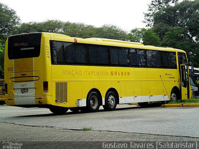 Viação Itapemirim 45217 na cidade de São Paulo, São Paulo, Brasil, por Gustavo Tavares. Número da foto: #1015145.
