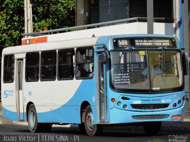 Expresso Santa Cruz 11006 na cidade de Teresina, Piauí, Brasil, por João Victor. Número da foto: #1016407.