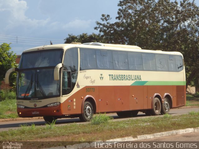 Transbrasiliana Transportes e Turismo 50773 na cidade de Palmas, Tocantins, Brasil, por Lucas Ferreira dos Santos Gomes. ID da foto: 1017124.