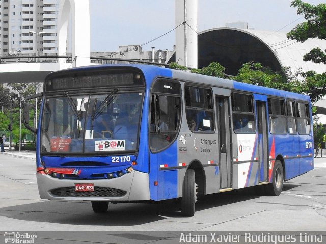 Viação Cidade de Caieiras 22.170 na cidade de São Paulo, São Paulo, Brasil, por Adam Xavier Rodrigues Lima. ID da foto: 1018818.