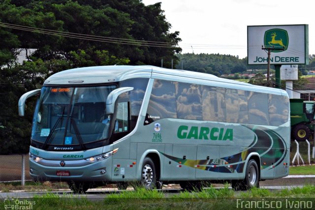Viação Garcia 7696 na cidade de Ourinhos, São Paulo, Brasil, por Francisco Ivano. Número da foto: #1020161.