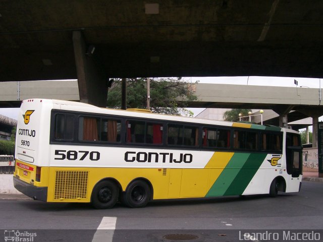 Empresa Gontijo de Transportes 5870 na cidade de Belo Horizonte, Minas Gerais, Brasil, por Leandro Macedo. Número da foto: #1022218.