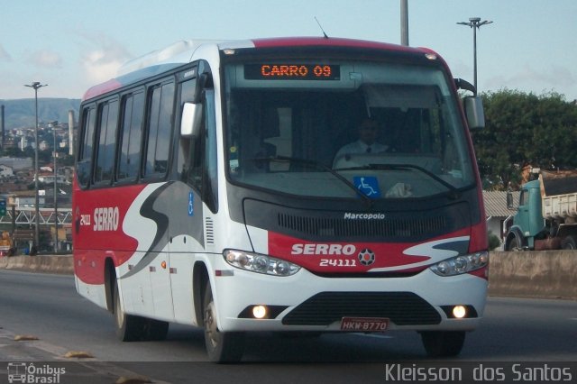 Viação Serro 24111 na cidade de Belo Horizonte, Minas Gerais, Brasil, por Kleisson  dos Santos. Número da foto: #1023487.