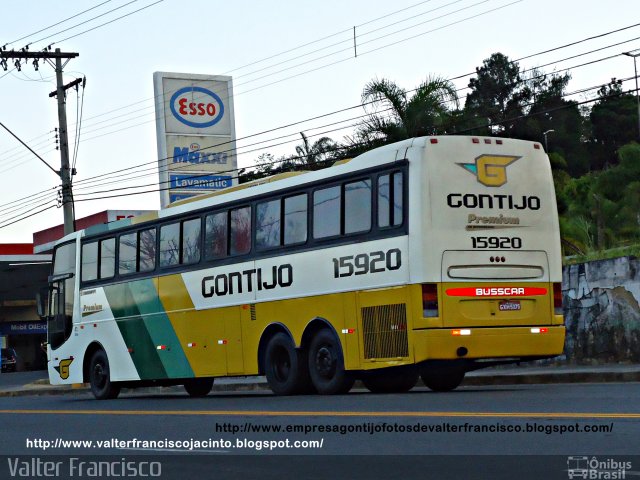 Empresa Gontijo de Transportes 15920 na cidade de Belo Horizonte, Minas Gerais, Brasil, por Valter Francisco. ID da foto: 1024108.