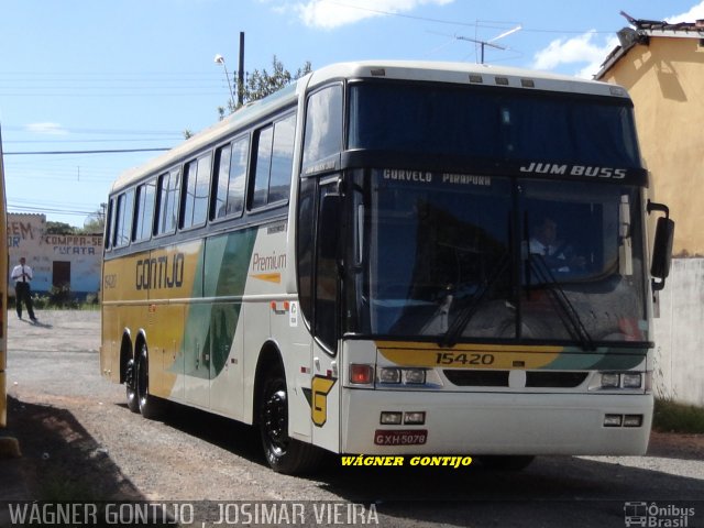 Empresa Gontijo de Transportes 15420 na cidade de Curvelo, Minas Gerais, Brasil, por Wagner Gontijo Várzea da Palma-mg. Número da foto: #1023147.