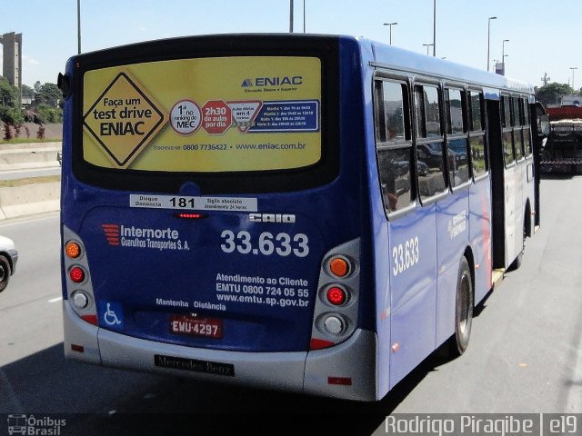 Guarulhos Transportes 33.633 na cidade de São Paulo, São Paulo, Brasil, por Rodrigo Piragibe. Número da foto: #1066940.