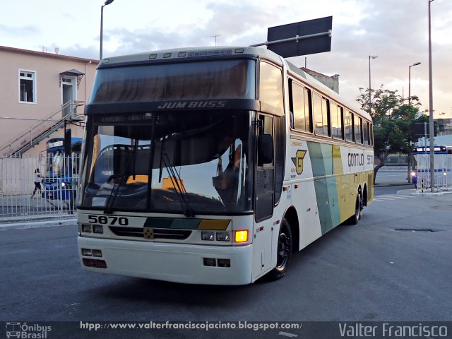 Empresa Gontijo de Transportes 5870 na cidade de Belo Horizonte, Minas Gerais, Brasil, por Valter Francisco. ID da foto: 1066338.