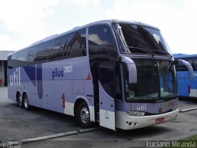 UTIL - União Transporte Interestadual de Luxo 2801 na cidade de São Paulo, São Paulo, Brasil, por Luciano Miranda. Número da foto: #1083253.