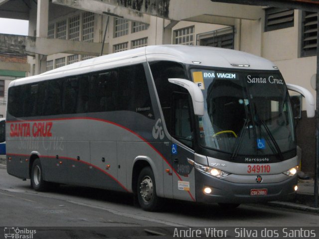 Viação Santa Cruz 349110 na cidade de Rio de Janeiro, Rio de Janeiro, Brasil, por André Vitor  Silva dos Santos. Número da foto: #1083455.