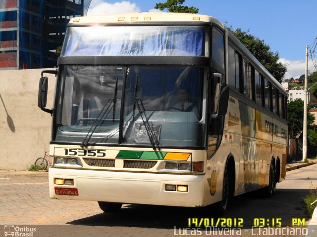 Empresa Gontijo de Transportes 15355 na cidade de Coronel Fabriciano, Minas Gerais, Brasil, por Lucas Oliveira. ID da foto: 1082884.