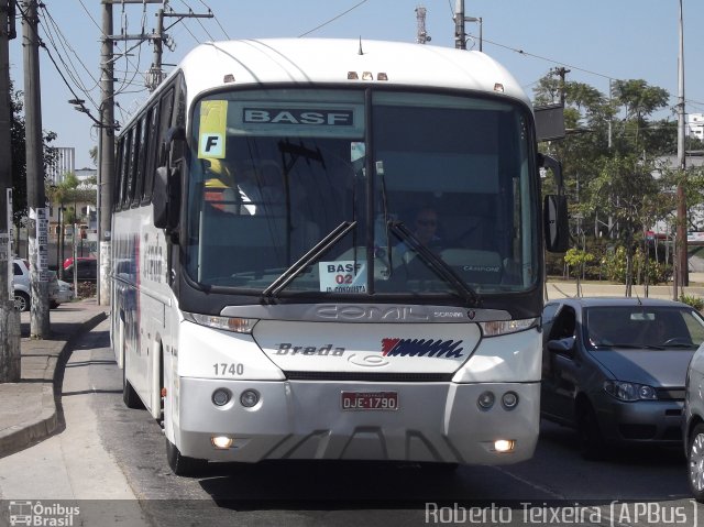 Breda Transportes e Serviços 1740 na cidade de São Bernardo do Campo, São Paulo, Brasil, por Roberto Teixeira. ID da foto: 1084184.