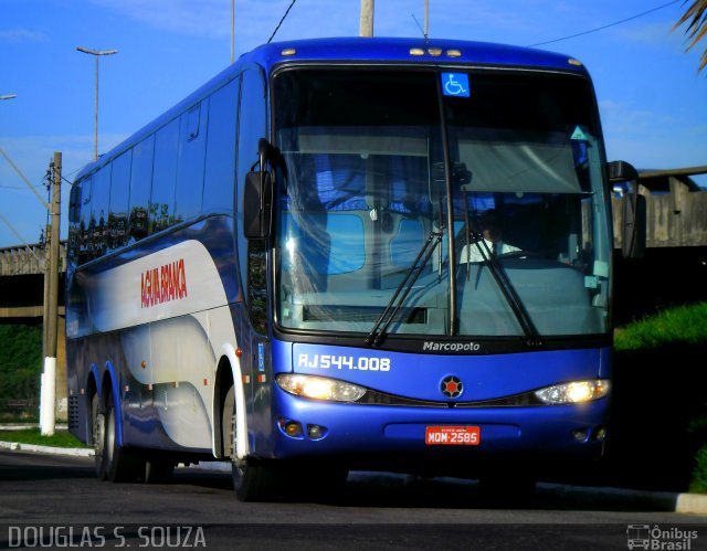 Viação Águia Branca RJ 544.008 na cidade de Vitória, Espírito Santo, Brasil, por Douglas Kalladim. ID da foto: 1085017.