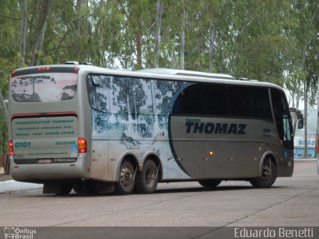 Transportes Thomaz 0101 na cidade de Cuiabá, Mato Grosso, Brasil, por Eduardo Benetti . Número da foto: #1085589.
