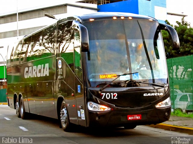 Viação Garcia 7012 na cidade de São Paulo, São Paulo, Brasil, por Fabio Lima. Número da foto: #1085932.