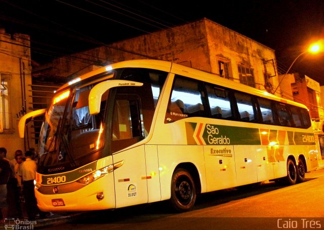 Cia. São Geraldo de Viação 21400 na cidade de São Mateus, Espírito Santo, Brasil, por Caio Trés. Número da foto: #1084656.