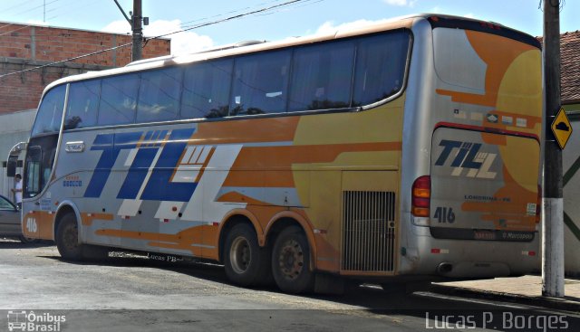 TIL Transportes Coletivos 416 na cidade de Araxá, Minas Gerais, Brasil, por Lucas Borges . Número da foto: #1085830.