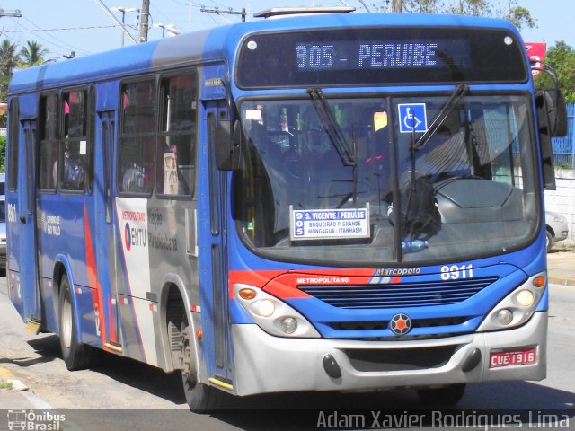 Viação Piracicabana 8911 na cidade de Itanhaém, São Paulo, Brasil, por Adam Xavier Rodrigues Lima. Número da foto: #1085676.