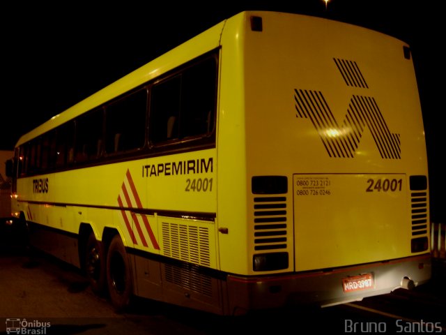 Viação Itapemirim 24001 na cidade de Belo Horizonte, Minas Gerais, Brasil, por Bruno Santos. ID da foto: 1084996.