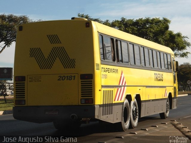 Viação Itapemirim 20181 na cidade de Brasília, Distrito Federal, Brasil, por José Augusto da Silva Gama. ID da foto: 1086137.