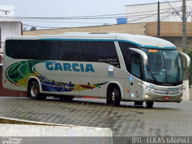 Viação Garcia 7426 na cidade de Imbaú, Paraná, Brasil, por Lucas Gabriel. Número da foto: #1085124.