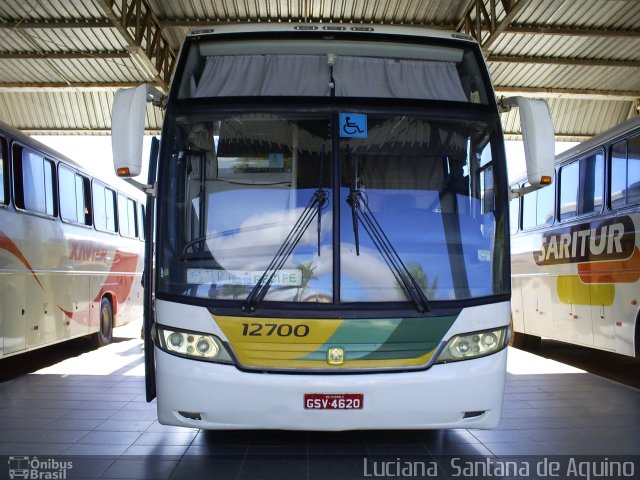 Empresa Gontijo de Transportes 12700 na cidade de Francisco Sá, Minas Gerais, Brasil, por Luciana  Santana de Aquino. ID da foto: 1088393.