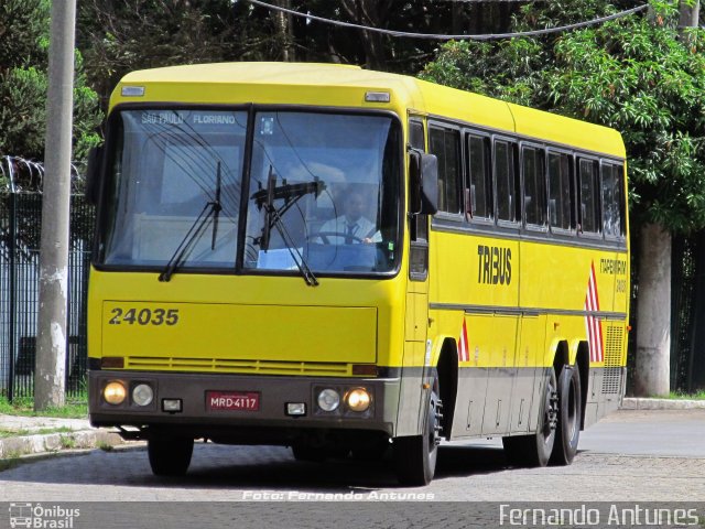 Viação Itapemirim 24035 na cidade de São Paulo, São Paulo, Brasil, por Fernando Antunes. ID da foto: 1087920.