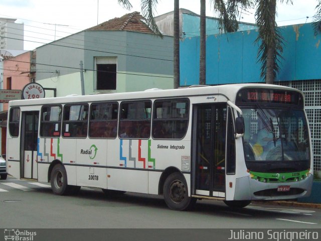 Sigma Transportes Coletivos 10078 na cidade de Piracicaba, São Paulo, Brasil, por Juliano Sgrigneiro. Número da foto: #1089135.