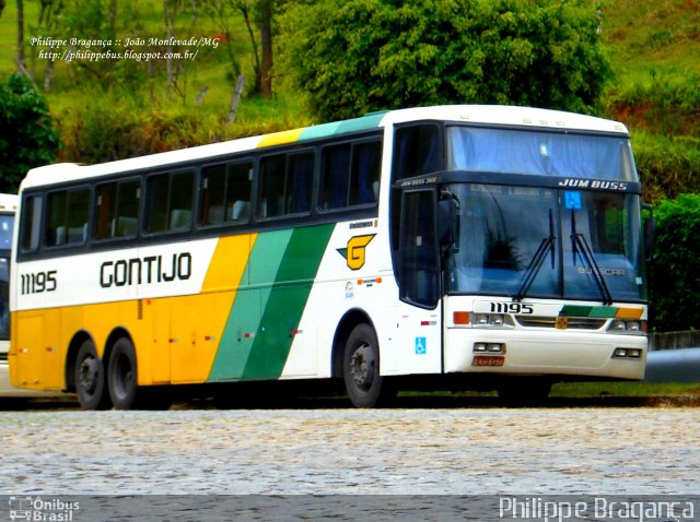 Empresa Gontijo de Transportes 11195 na cidade de João Monlevade, Minas Gerais, Brasil, por Philippe Almeida. ID da foto: 1093787.