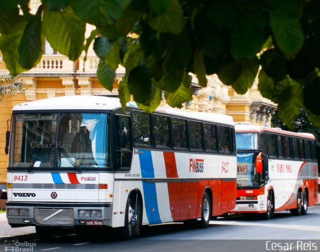 FWBuss 9413 na cidade de Belo Horizonte, Minas Gerais, Brasil, por César Ônibus. ID da foto: 1093533.