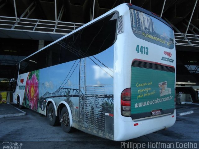 Eucatur - Empresa União Cascavel de Transportes e Turismo 4413 na cidade de Florianópolis, Santa Catarina, Brasil, por Paulo de Souza. Número da foto: #1093918.