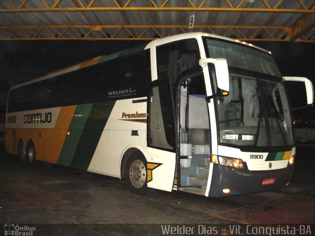 Empresa Gontijo de Transportes 11900 na cidade de Vitória da Conquista, Bahia, Brasil, por Welder Dias. ID da foto: 1094643.