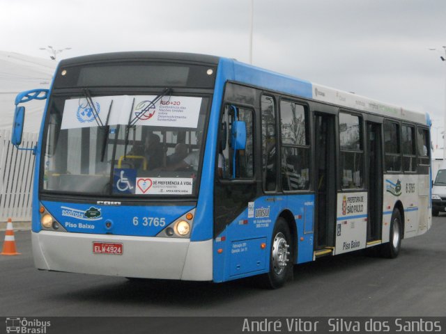Viação Paratodos > São Jorge > Metropolitana São Paulo > Mobibrasil 6 3765 na cidade de Rio de Janeiro, Rio de Janeiro, Brasil, por André Vitor  Silva dos Santos. Número da foto: #1097499.