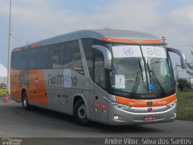 Transturismo Rio Minho RJ 166.061 na cidade de Rio de Janeiro, Rio de Janeiro, Brasil, por André Vitor  Silva dos Santos. Número da foto: #1097664.