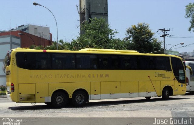 Viação Itapemirim 8655 na cidade de Rio de Janeiro, Rio de Janeiro, Brasil, por José Goulart. ID da foto: 1099891.