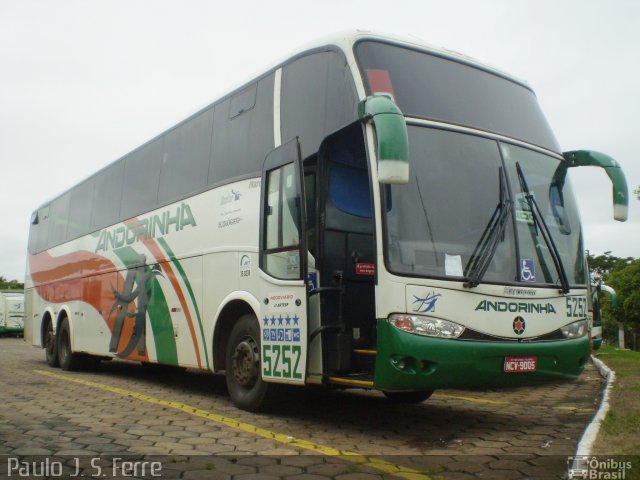 Empresa de Transportes Andorinha 5252 na cidade de Presidente Prudente, São Paulo, Brasil, por Paulo J. S. Ferre. Número da foto: #1098863.